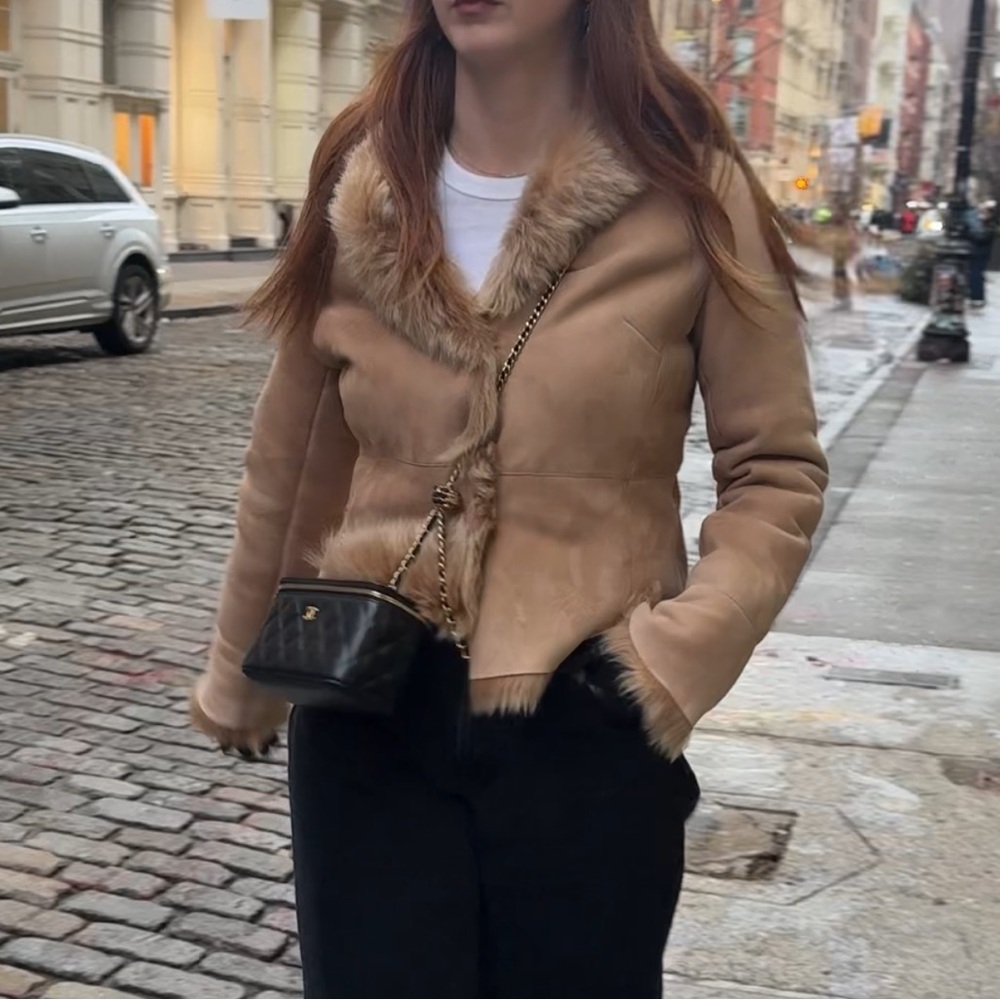 Vintage Real Fur Shearling Jacket
